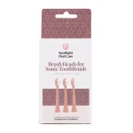 Spotlight Oral Care Rose Gold Sonic Toothbrush Replacement Heads x 3