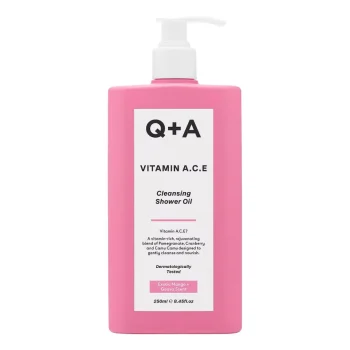 Q+A Vitamin A.C.E Cleansing Shower Oil 250ml