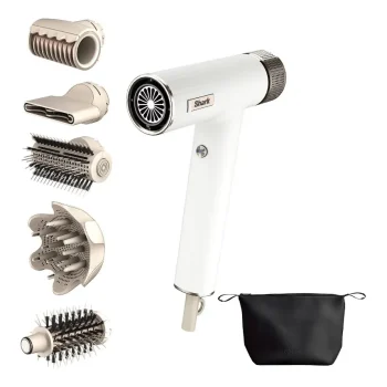 SHARK SpeedStyle RapidGloss Finisher & High-Velocity Hair Dryer with Storage Bag Set